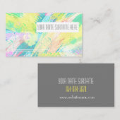 Carte De Visite Pale Pastel Art Abstrait Votre nom Nom (Devant / Derrière)