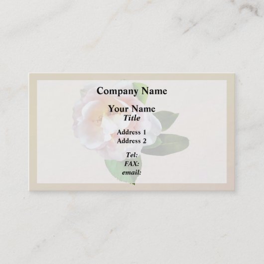 Carte De Visite Pale Pink (Devant)