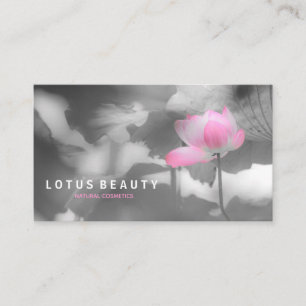 Carte De Visite Pale Rose Lotus l Photographie originale