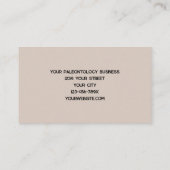 Carte De Visite Paleontologist Whale Bones Skeleton (Dos)