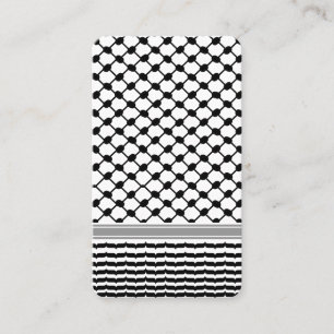 Carte De Visite Palestinienne Hatta Keffiyeh Kufiya Folk (2 Motifs