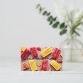 Carte De Visite Paletas de frutas (Debout devant)