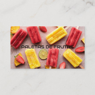 Carte De Visite Paletas de frutas