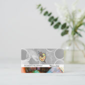 Carte De Visite Palette d'art Paint Buckets et Brosses (Debout devant)