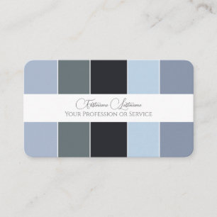 Carte De Visite Palette de couleurs aux nuances de gris bleu calli
