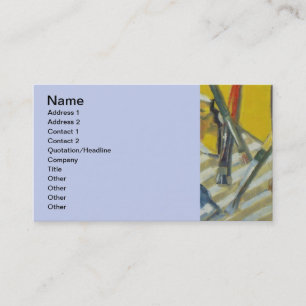 Carte De Visite Palette de couleurs de peintre artistique
