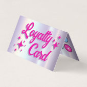 Carte De Visite Palette de fidélité pliée de la palette des yeux F (Devant)