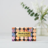 Carte De Visite Palette de maquillage cosmétique et beauté (Debout devant)