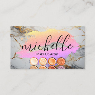 Carte De Visite Palette de maquillage d'artiste contemporain