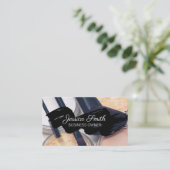 Carte De Visite Palette de maquillage et brosses (Debout devant)