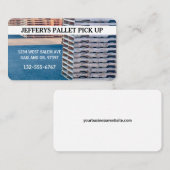 Carte De Visite Palette en bois professionnelle (Devant / Derrière)
