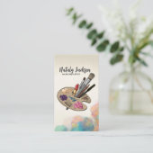 Carte De Visite Palette Outils de maquillage (Debout devant)