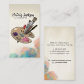 Carte De Visite Palette Outils de maquillage (Devant / Derrière)