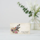 Carte De Visite Palette Outils de maquillage (Debout devant)