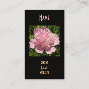 Carte De Visite Pâlissez - la pivoine rose