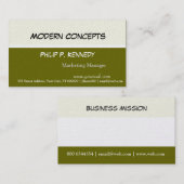Carte De Visite Pâlissez - les concepts modernes simples orientés (Devant / Derrière)