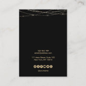 Carte De Visite Palm Monstera Leaf Écran d'oreille ajouter le logo (Dos)