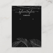 Carte De Visite Palm Monstera Leaf Écran d'oreille ajouter le logo (Devant)