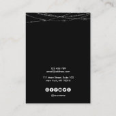 Carte De Visite Palm Monstera Leaf Écran d'oreille ajouter le logo (Dos)