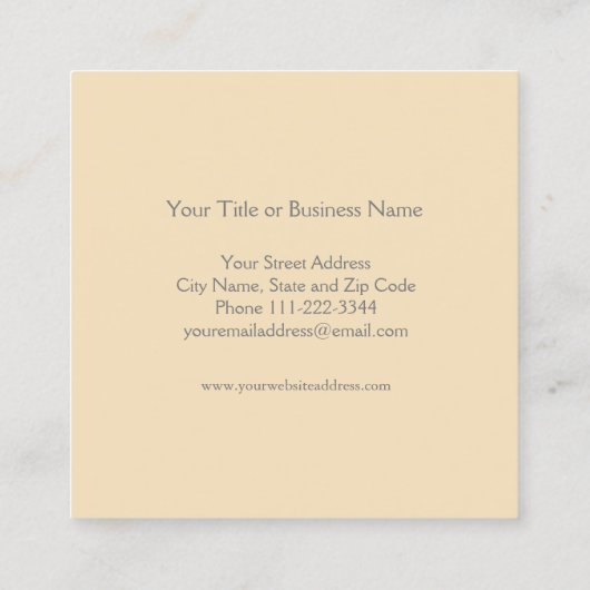 Carte de visite Palm Tree (Dos)