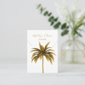 Carte De Visite Palm Tree Terracotta moderne étendoir de collier (Debout devant)