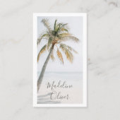 Carte De Visite Palm Tree Tropical Modern QR Code (Devant)