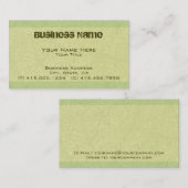 Carte De Visite palme de chaux ~ bc (Devant / Derrière)