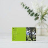 Carte De Visite Palmes de coco Nui Hawaii (Debout devant)
