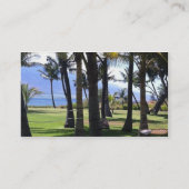 Carte De Visite Palmes de coco Nui Hawaii (Dos)