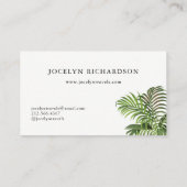Carte De Visite Palmettes vintages (Dos)