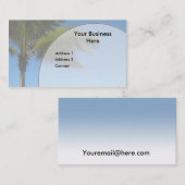 Carte De Visite Palmier (Devant / Derrière)