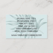 Carte De Visite Palmier de feuillage tropical Feuilles et verdure  (Dos)