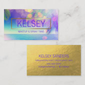 Carte De Visite Palmier rayonnant (Devant / Derrière)