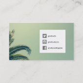 Carte De Visite Palmier tropical (Dos)