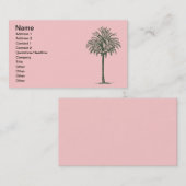 Carte De Visite Palmier vert (Devant / Derrière)