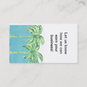 Carte De Visite Palmiers (Dos)