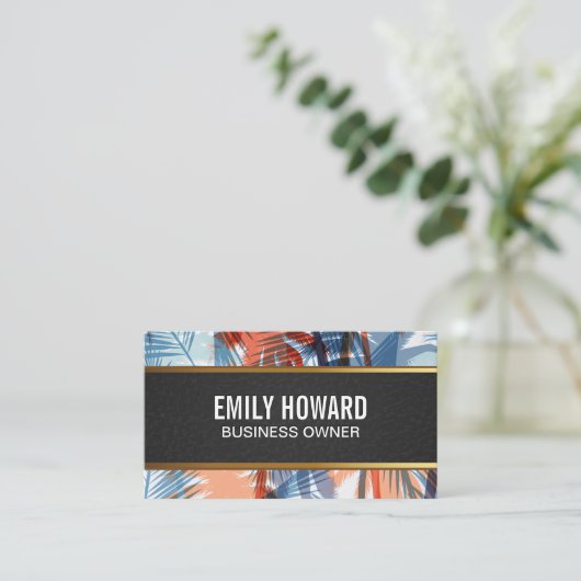 Carte De Visite Palmiers (Debout devant)