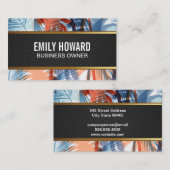 Carte De Visite Palmiers (Devant / Derrière)