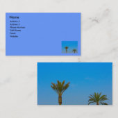 Carte De Visite palmiers (Devant / Derrière)