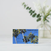 Carte De Visite Palmiers et ciel bleu (Debout devant)
