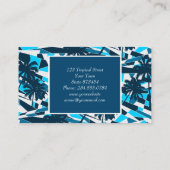 Carte De Visite palmiers surfs Abstraits (Dos)