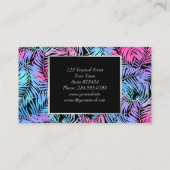 Carte De Visite Palmiers tropicaux (Dos)