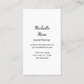 Carte De Visite Palmiers tropicaux Botanique moderne (Dos)