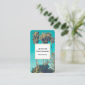 Carte De Visite Palmiers tropicaux Californie Rétro (Debout devant)