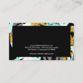 Carte De Visite Palmiers tropicaux Style moderne (Dos)