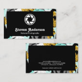 Carte De Visite Palmiers tropicaux Style moderne (Devant / Derrière)