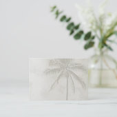 Carte De Visite Palms tropicaux (chubby) (Debout devant)