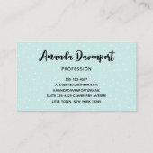 Carte De Visite Pals de Noël - Ours de rennes et lapin (Dos)