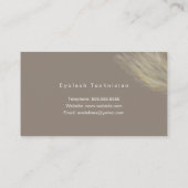 Carte De Visite Pampa bio moderne Or naturel (Dos)