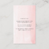 Carte De Visite Pampas Grass et Orchidées Blanches Folithe tropica (Dos)